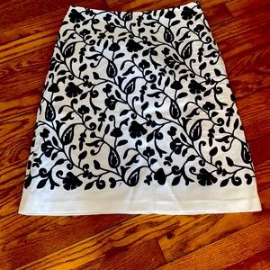 Black and white skirt